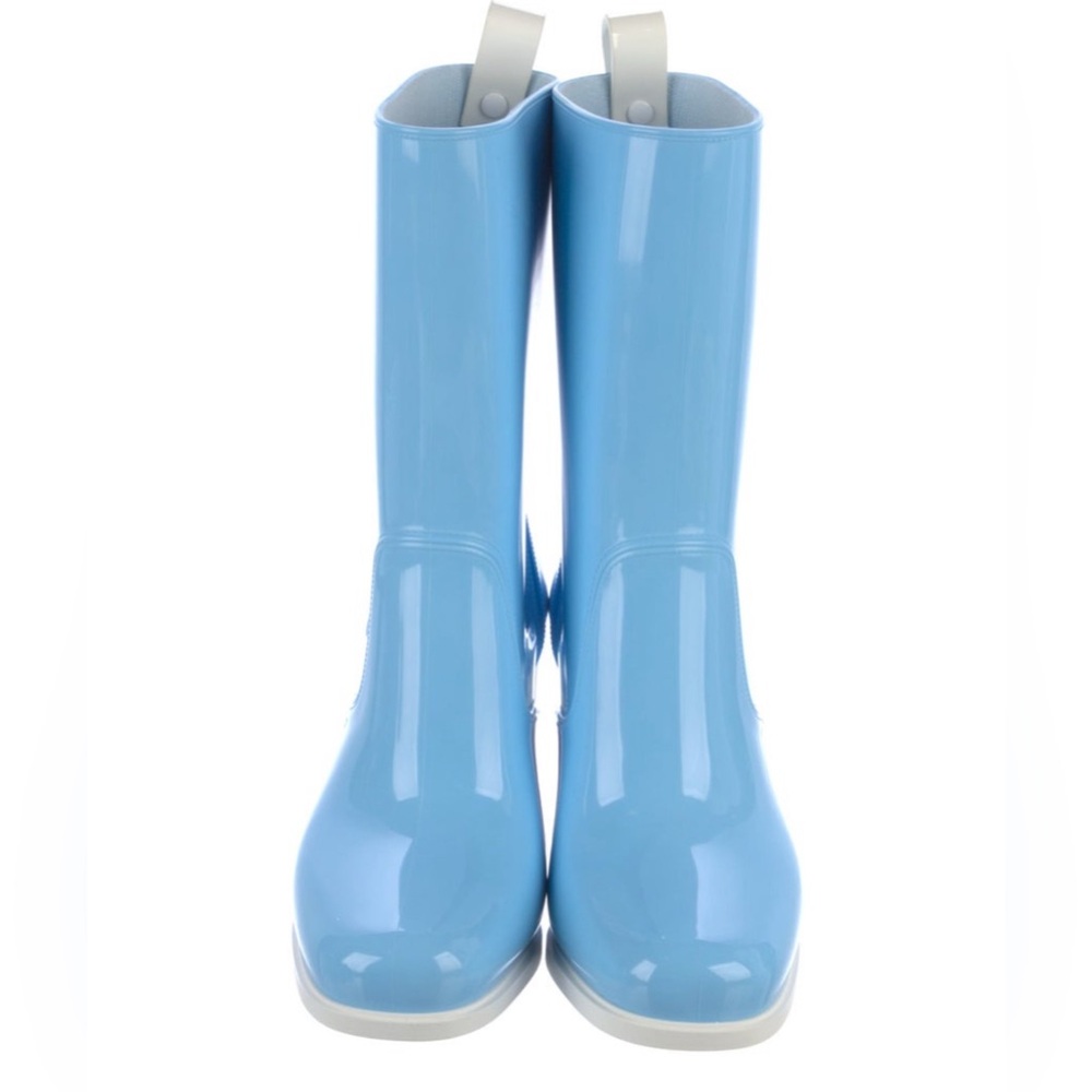 Christian Louboutin spike accents rubber rain boots